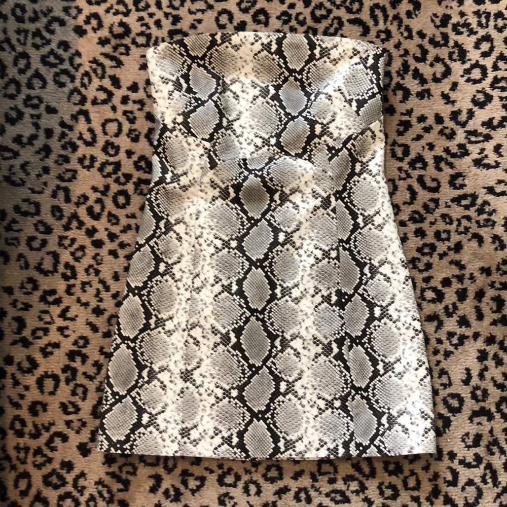 Tube Top SnakeSkin Mini Dress 🐍